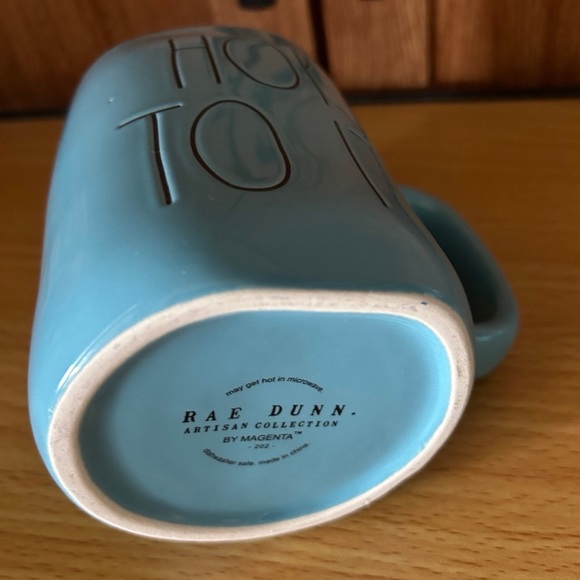 NEW RAE DUNN TEAL Ceramic Mug - Picture 2 of 4